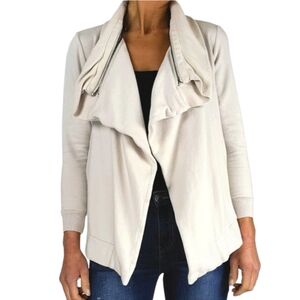 Dex Moto Sweater Zip Collar Size X Small Open